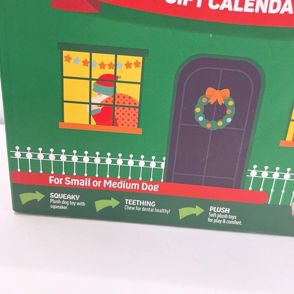 12 Days Of Christmas Toys Gift Holiday Calendar For‎ Dog Size Small Or Medium
